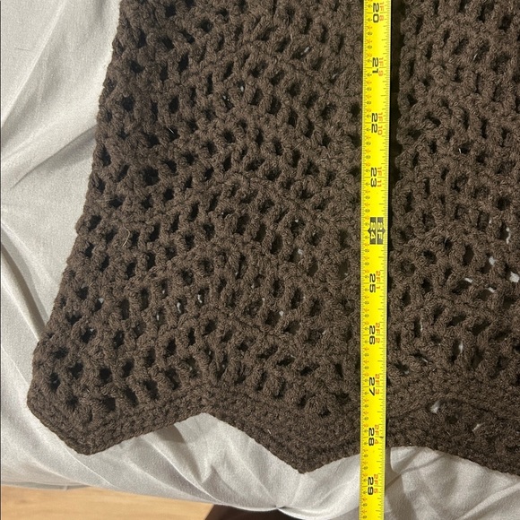 Boston Proper Crochet Knit Rainbow Baby Doll Cardigan Sweater - Size Small - Picture 9 of 9